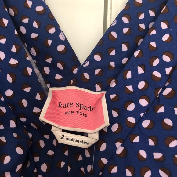 Kate Spade Geo Dot Poplin Dress - Picture 6 of 8